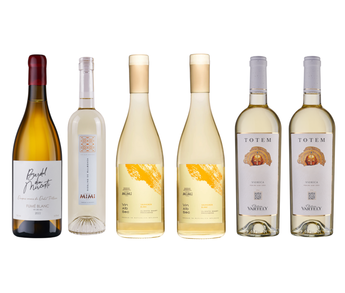 Hvidvin fra Moldova – 6 flasker med friske og aromatiske noter